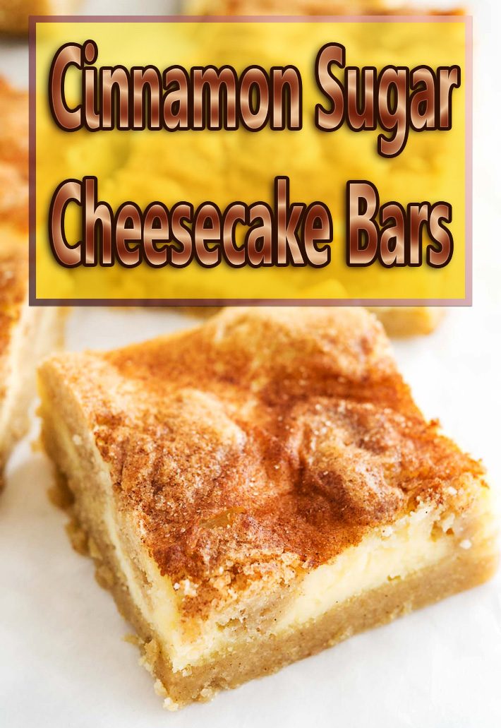 Cinnamon Sugar Cheesecake Bars Video Recipe