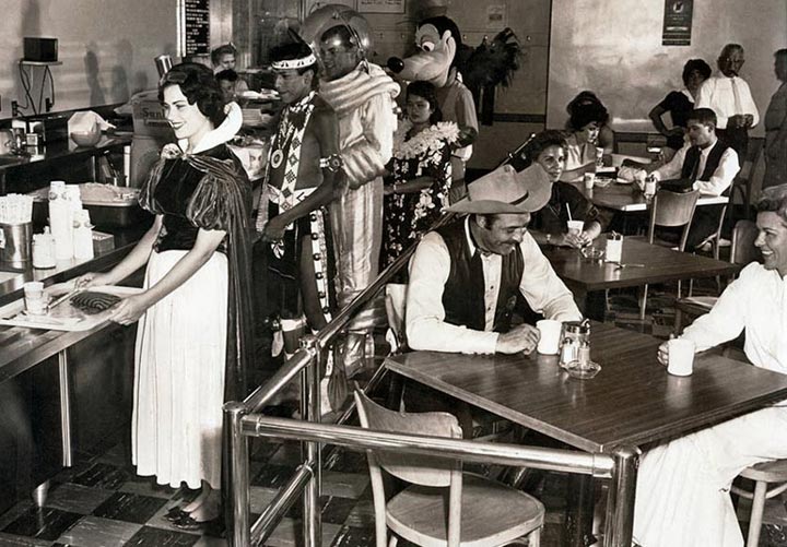 A Photo of the Disneyland Staff Cafeteria in 1961