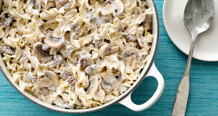 One-Pot Ground Beef Stroganoff