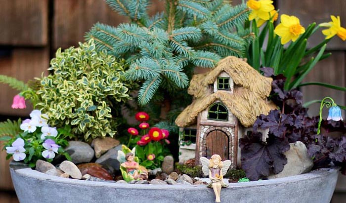 Spring Fairy Garden Idea