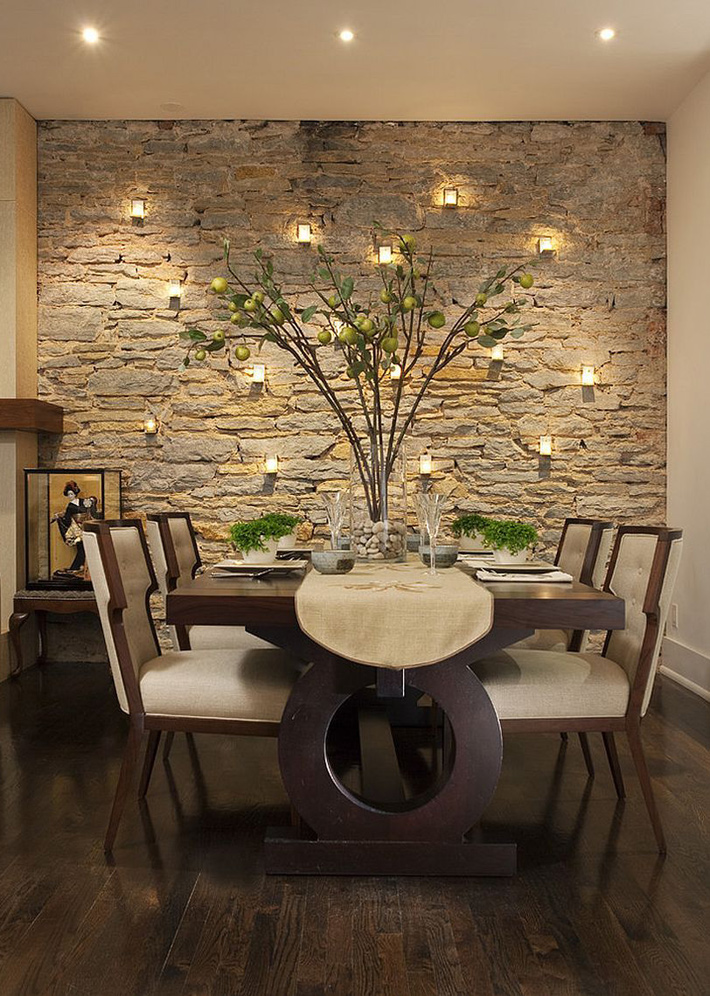 Stone Wall Home Design Ideas