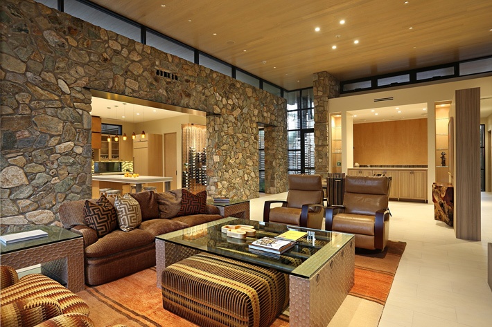 Stone Wall Home Design Ideas