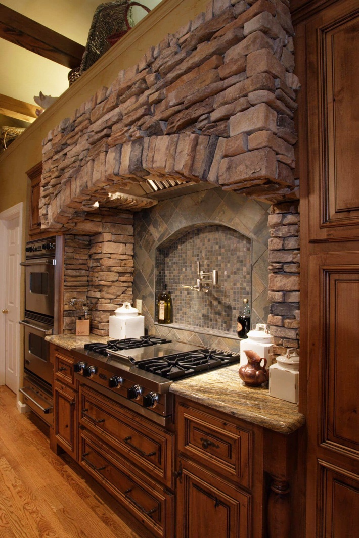 Stone Wall Home Design Ideas