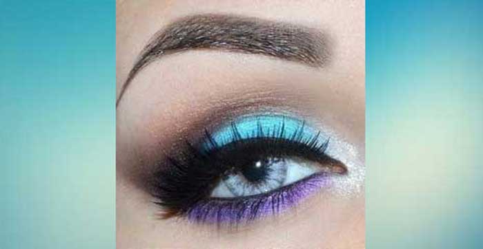 Turquoise and Violet Makeup Pictorial