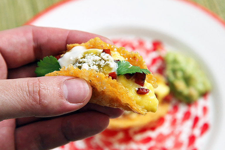 Cheese Shell Mini Tacos