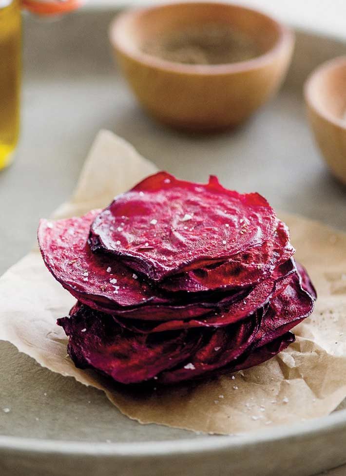 Baked Beet Chips