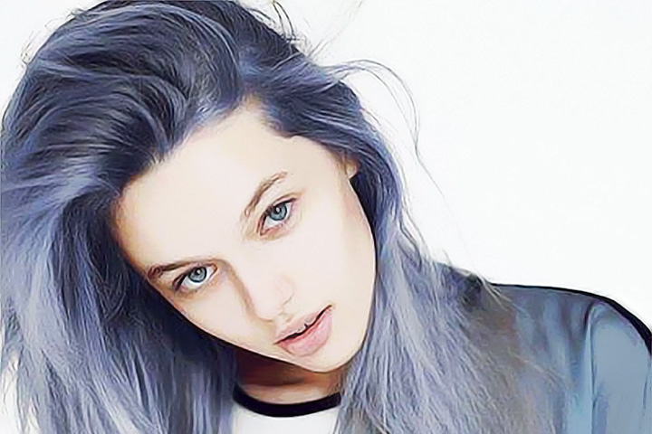 Latest Hair Color Trend- Denim Hair