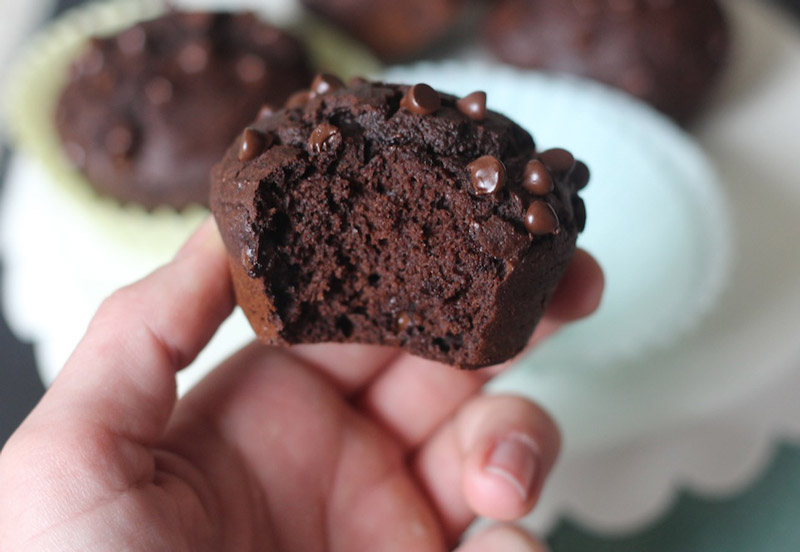 Double Chocolate Almond Espresso Muffins Recipe