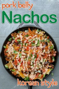 Korean Style Pork Belly Nachos