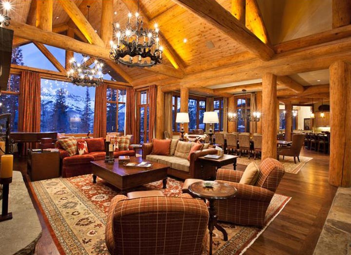 Living Room Designs With Exposed Beams