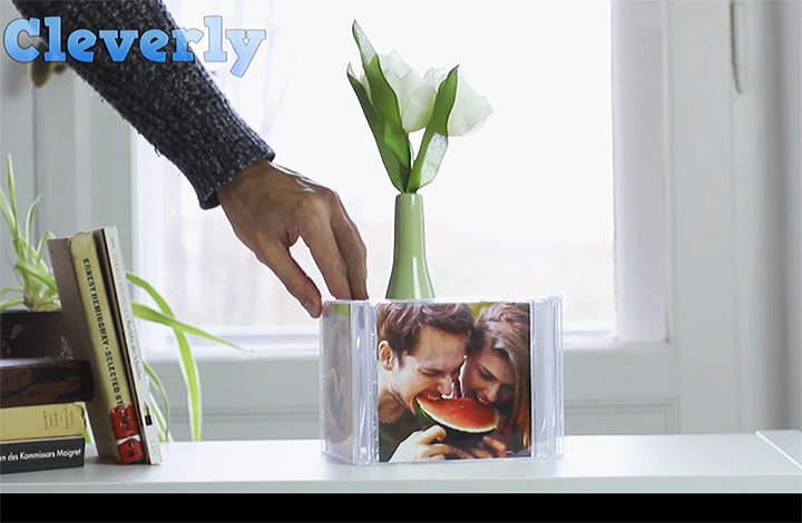 DIY Photo Cube Made From CD Cases