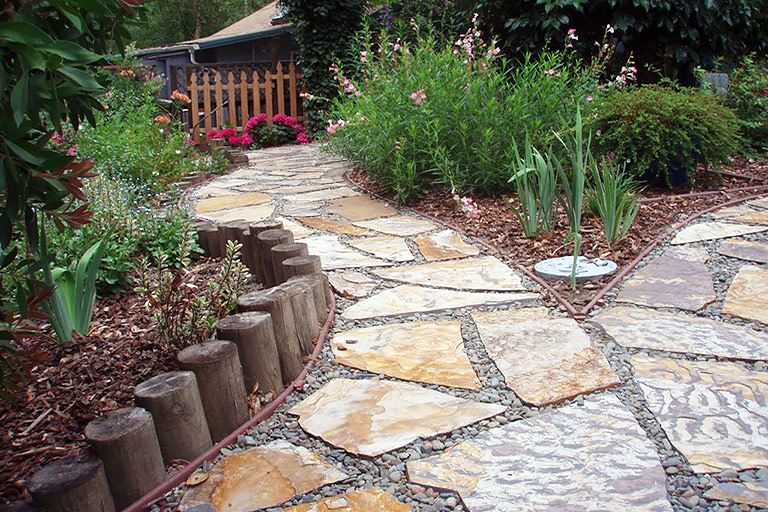 DIY - Easy Stone Path for Your Garden 2