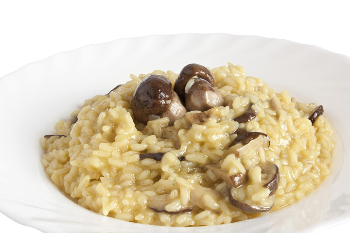 Risotto with porcini mushrooms and Pecorino cheese