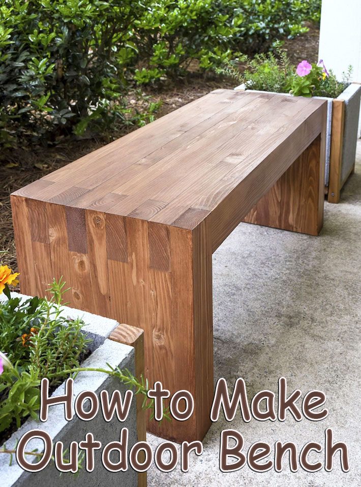 DIY – How to Make Outdoor Bench