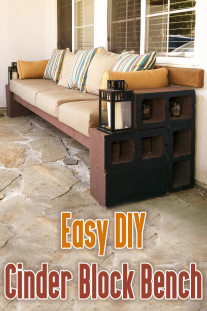 Easy DIY Cinder Block Bench