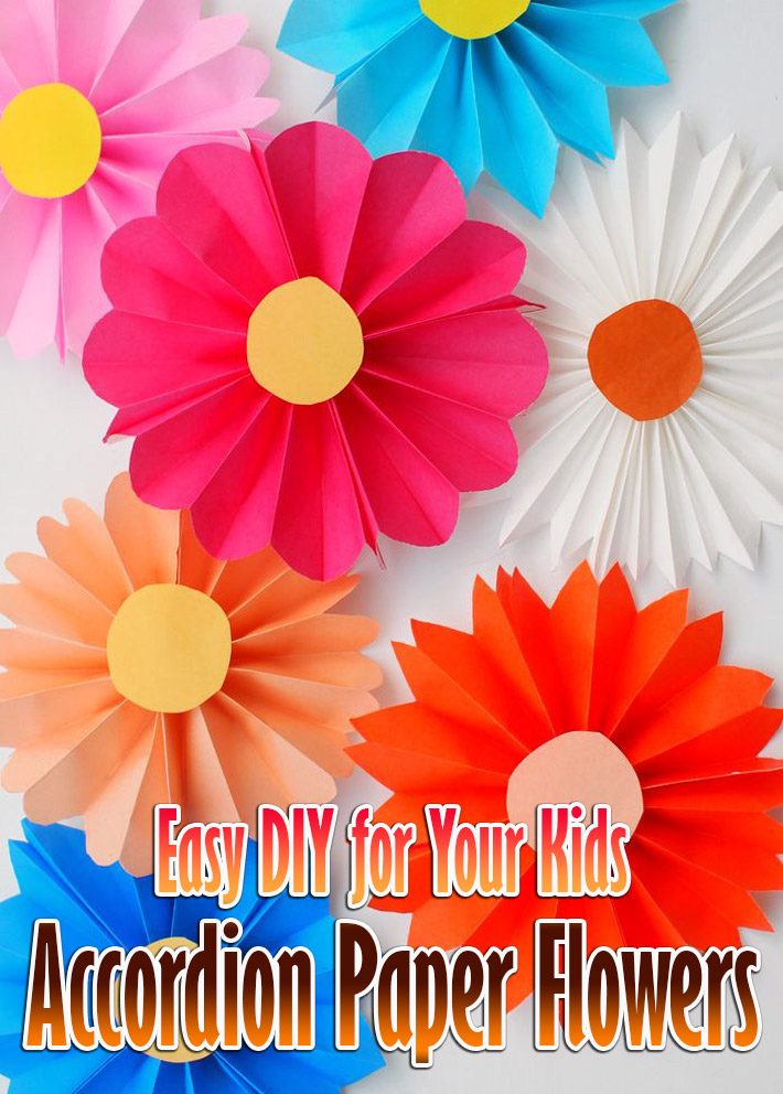 Easy DIY for Your Kids – Accordion Paper Flowers