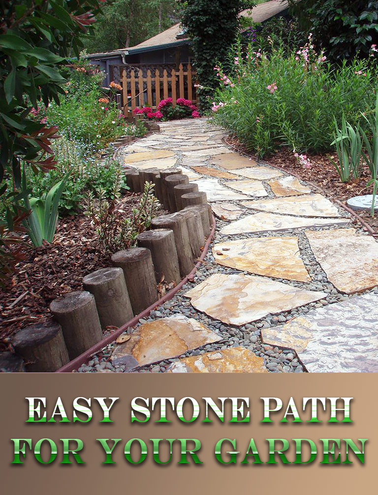 DIY - Easy Stone Path for Your Garden