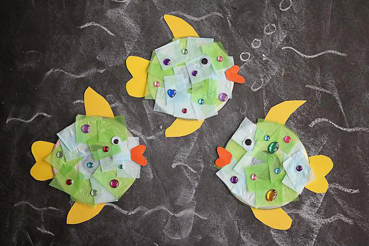 DIY: Recycled CD Fish Kid Craft