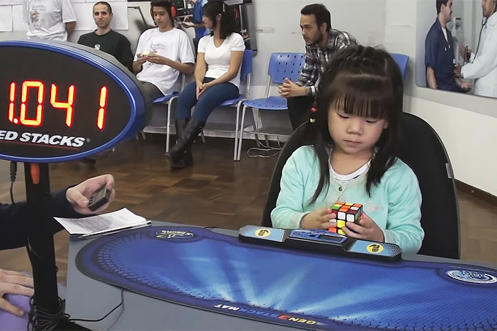 Rubik’s Cube Solved by 3-Year-Old in 47 Seconds