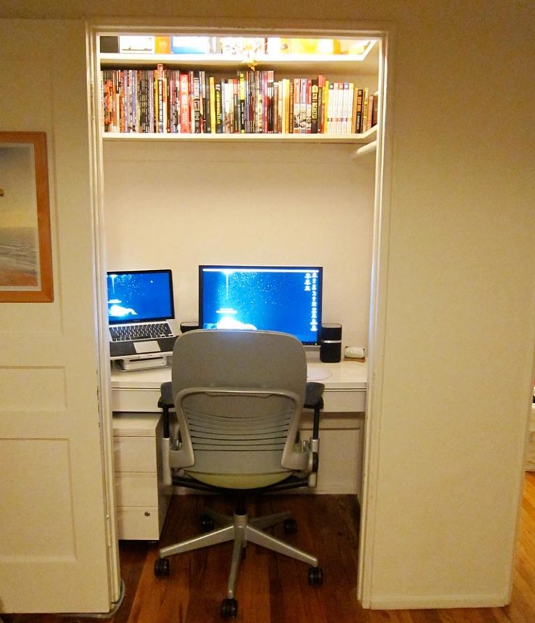 Turn Your Closet into a Home Office