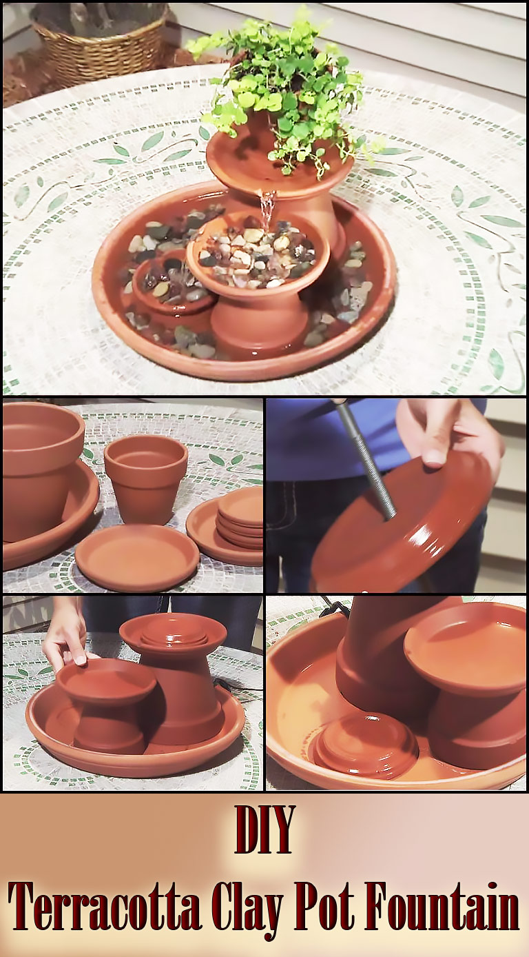DIY - Terracotta Clay Pot Fountain