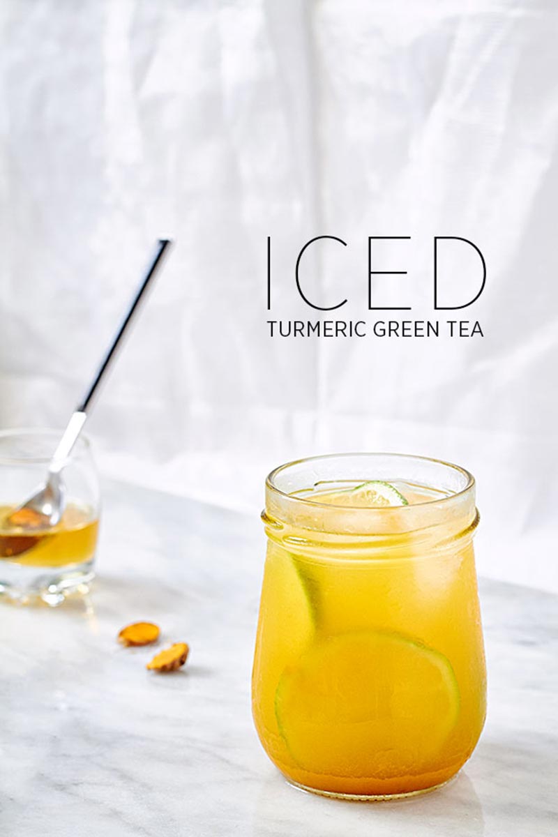 Iced Turmeric Green Tea Detox Recipe