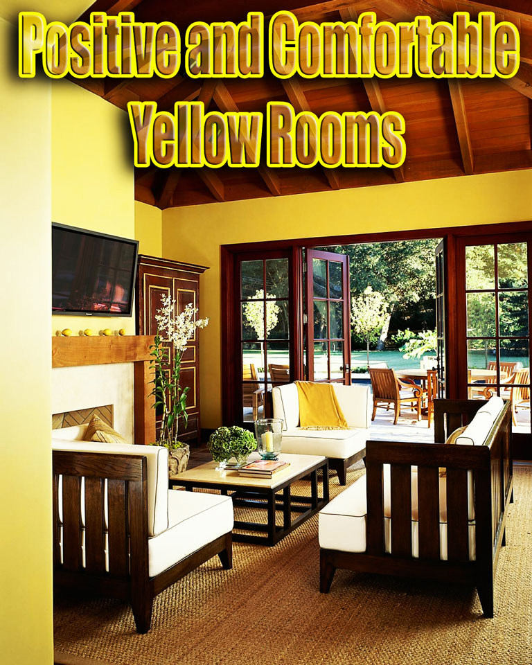 Positive and Comfortable Yellow Rooms