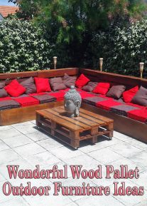 Wonderful Wood Pallet Outdoor Furniture Ideas