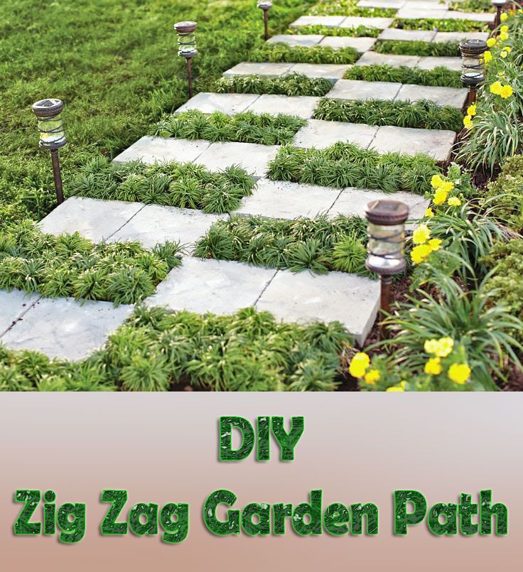 DIY - Zig Zag Garden Path