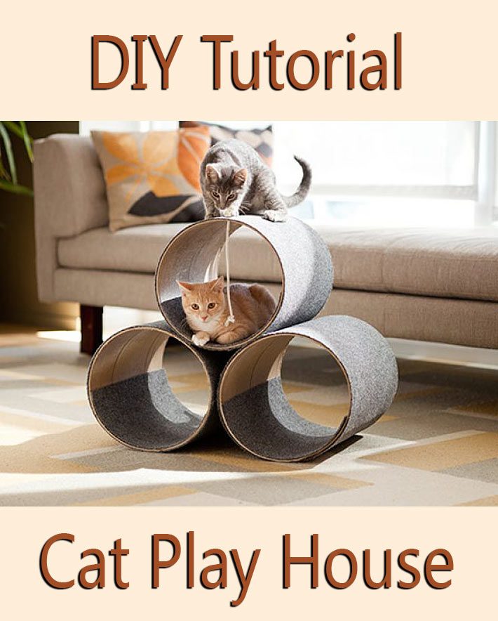 DIY Tutorial Kitty Corner Cat Play House