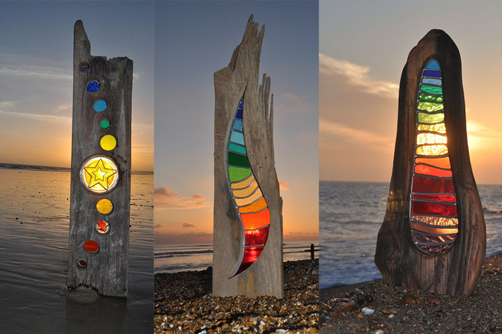 Louise Durham - Turning wood and glass into a piece of art