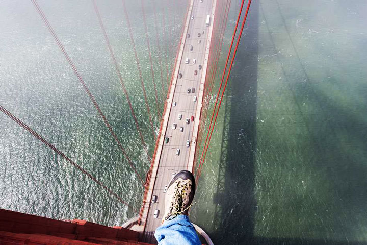 Heartstopping Photos Taken From the Top of The Golden Gate Bridge
