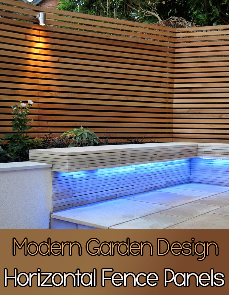 Horizontal Fence Panels: Modern Garden Design Ideas