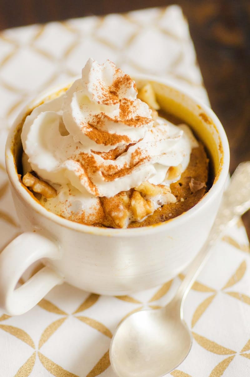 Healthy Pumpkin Pie in a Mug Recipe