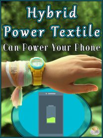 Hybrid Power Textile Can Power Your Phone