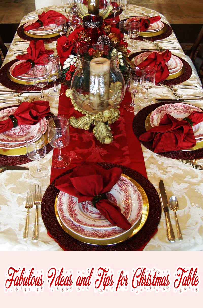 Fabulous Ideas and Tips for Christmas Table