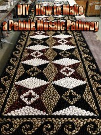 DIY - How to Make a Pebble Mosaic Pathway