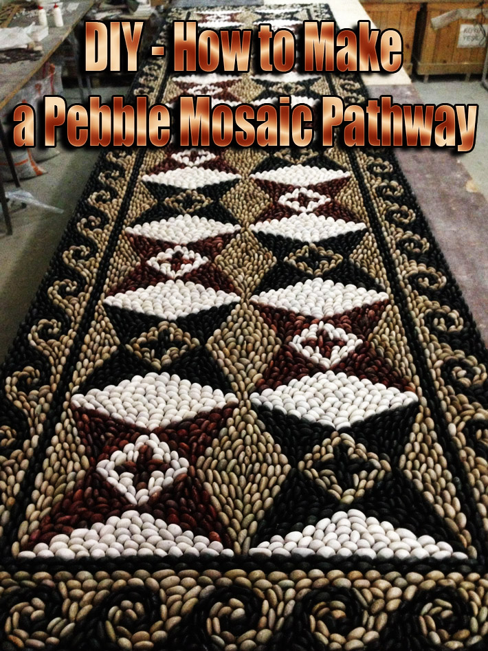 DIY How to Make a Pebble Mosaic Pathway