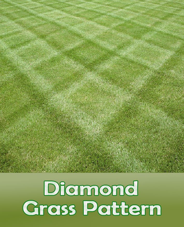 Lawn Mowing Tips – How To Mow a Diamond Grass Pattern