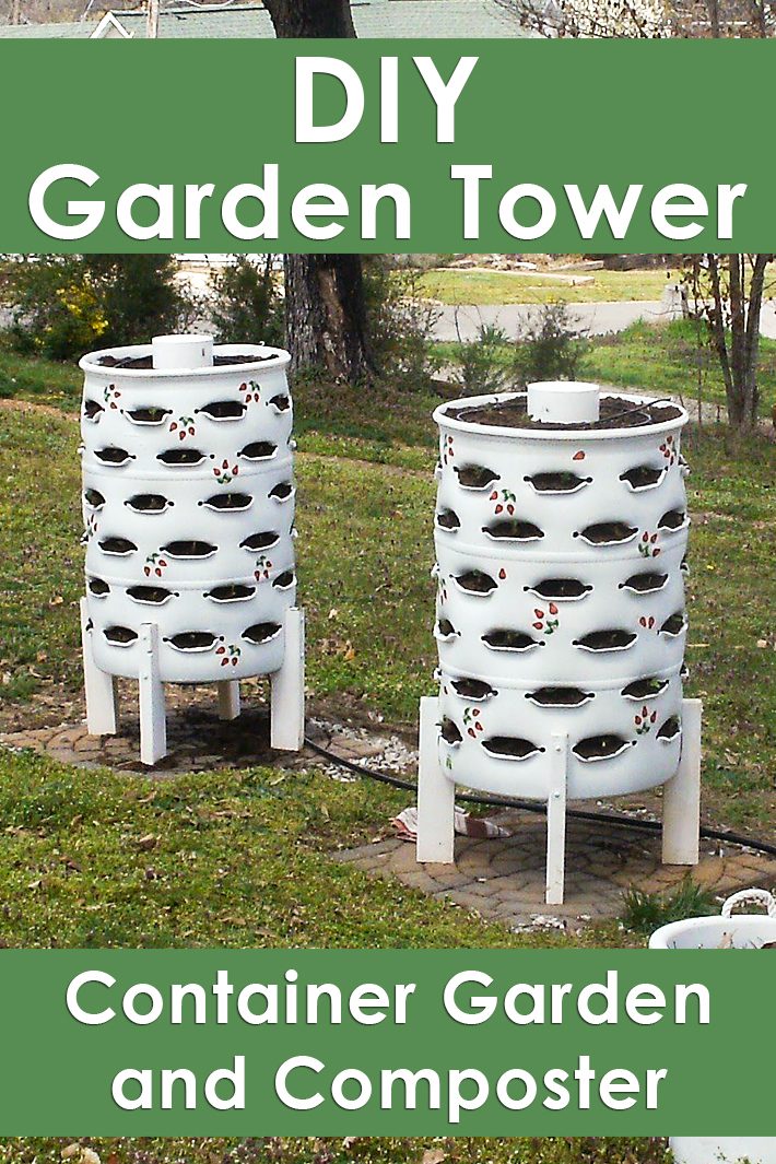 DIY Garden Tower – Container Garden and Composter