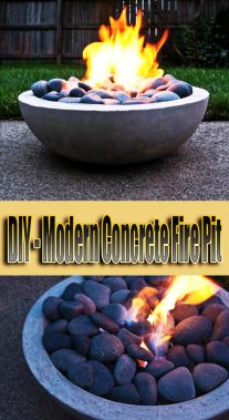 DIY - Modern Concrete Fire Pit