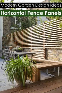 Horizontal Fence Panels: Modern Garden Design Ideas