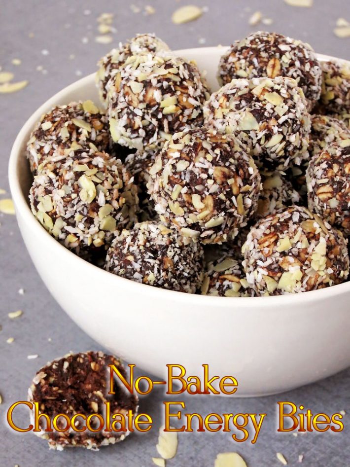 Healthy No-Bake Chocolate Energy Bites