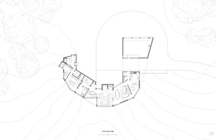 Berkshire Mountain House in Massachusetts Inspired by Fibonacci Spiral