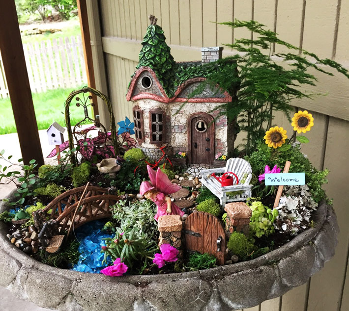 Fairy Garden in Container - Amazing Ideas