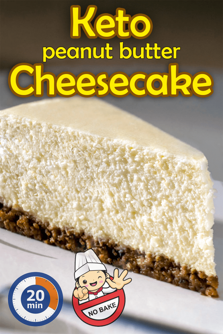 No Bake Keto Peanut Butter Cheesecake - Quiet Corner