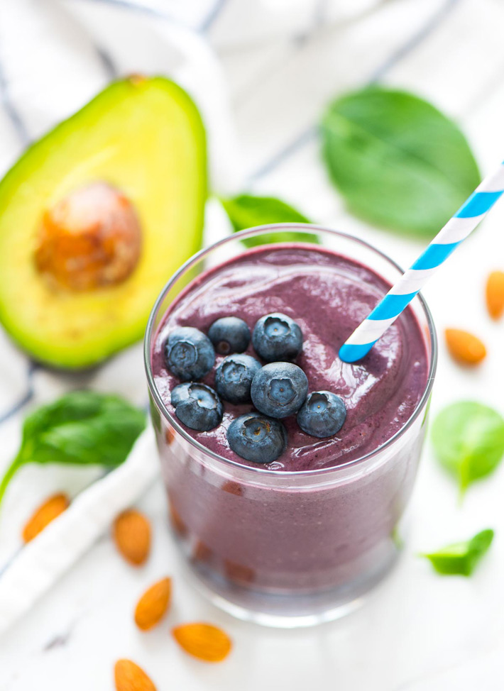 Avocado Blueberry Smoothie