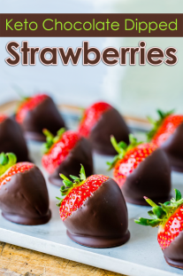 Keto Chocolate Dipped Strawberries