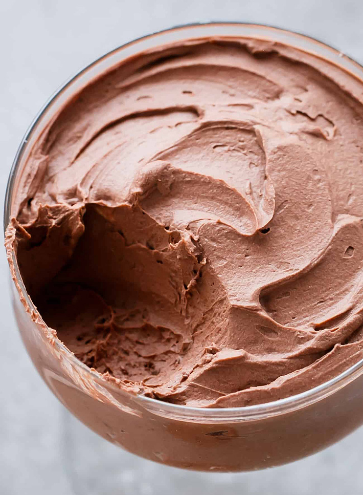 Low Carb and Gluten-Free Chocolate Mousse