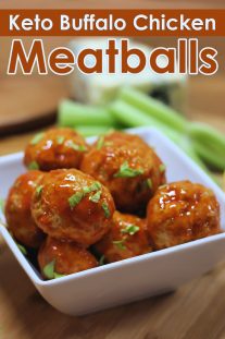 Keto Buffalo Chicken Meatballs